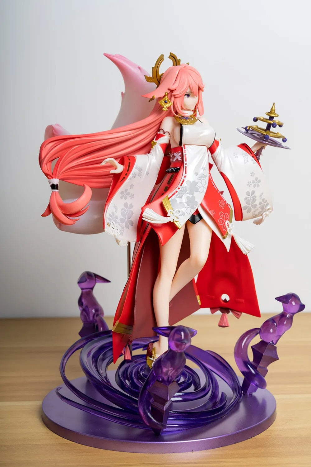 Yae Miko & Purple Friends - Genshin Figurine 26CM | PVC Figurine | 3D Painted Model