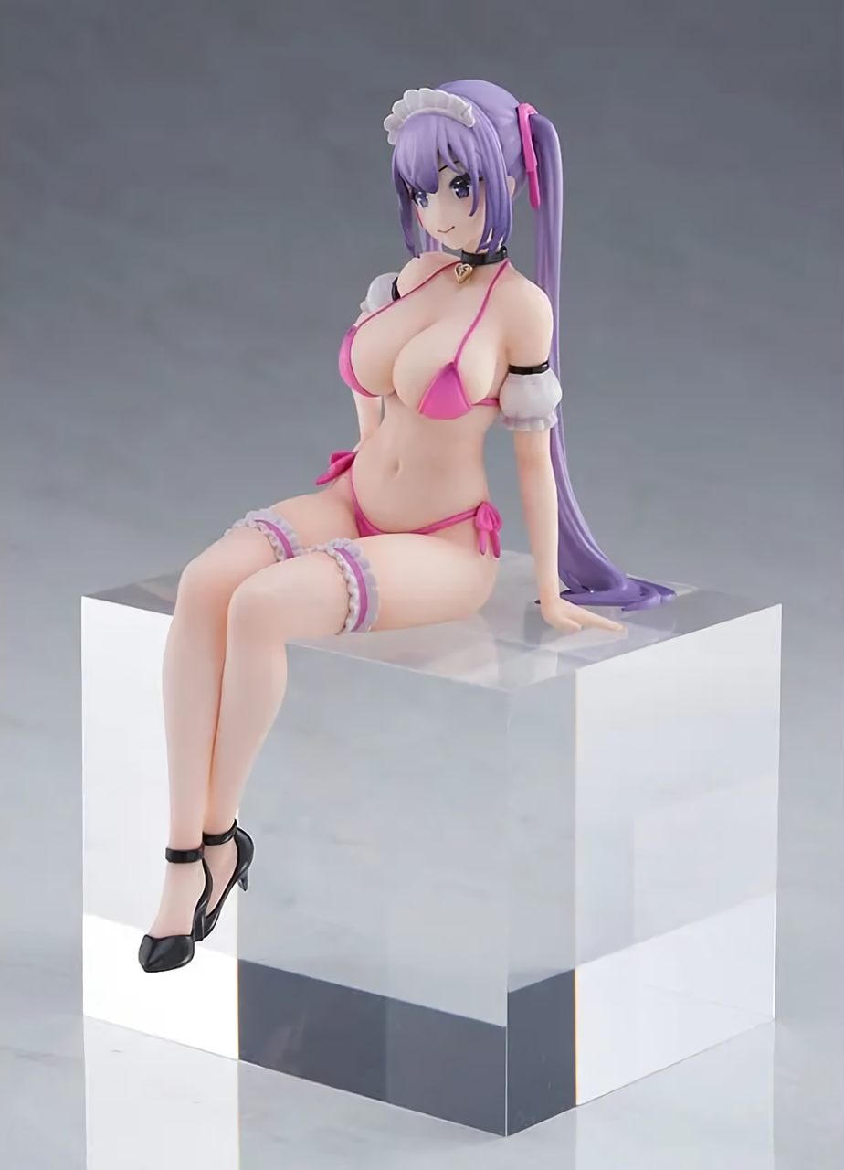 Pink Charm Mataro Desktop Maid - Melty-Chan | PVC Figurine | 3D Painted Model