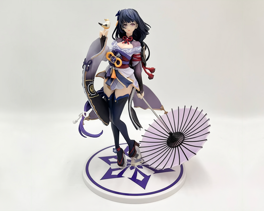 Raiden Shogun Purple Umbrella - Genshin 25CM | PVC Figurine | 3D Painted Model