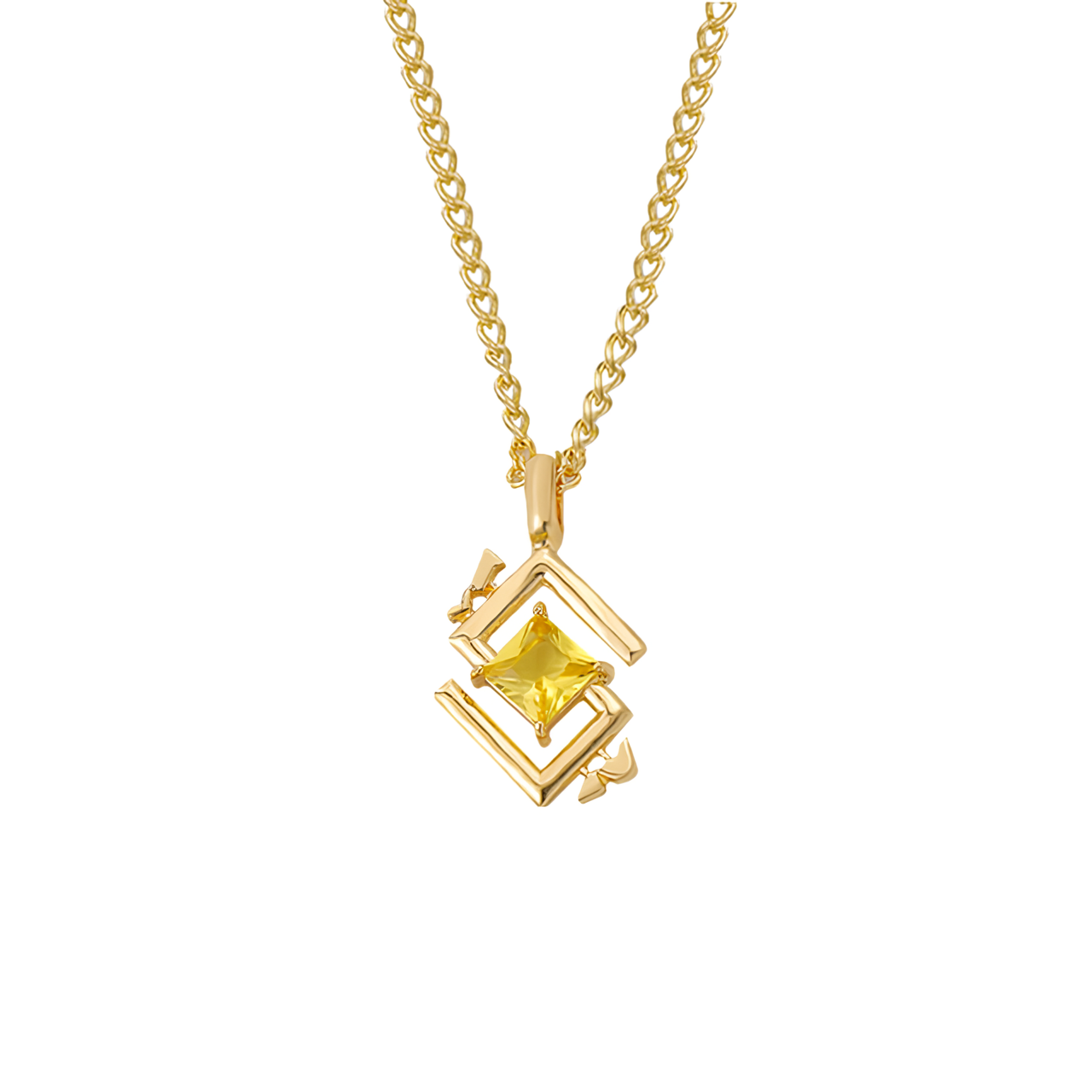 Genshin Elemental Necklaces | Gold Plated Rope Chain